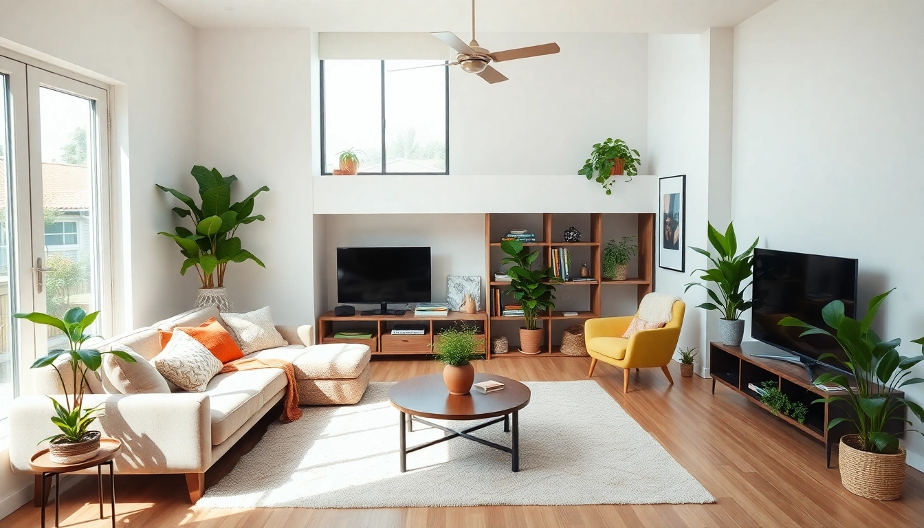 Showcasing an inviting living room of an Airbnb property for sale, blending comfort and style.