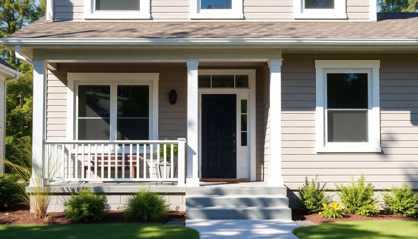 Vibrant exterior renovations featuring modern siding and fresh landscaping enhancing a home’s curb appeal.