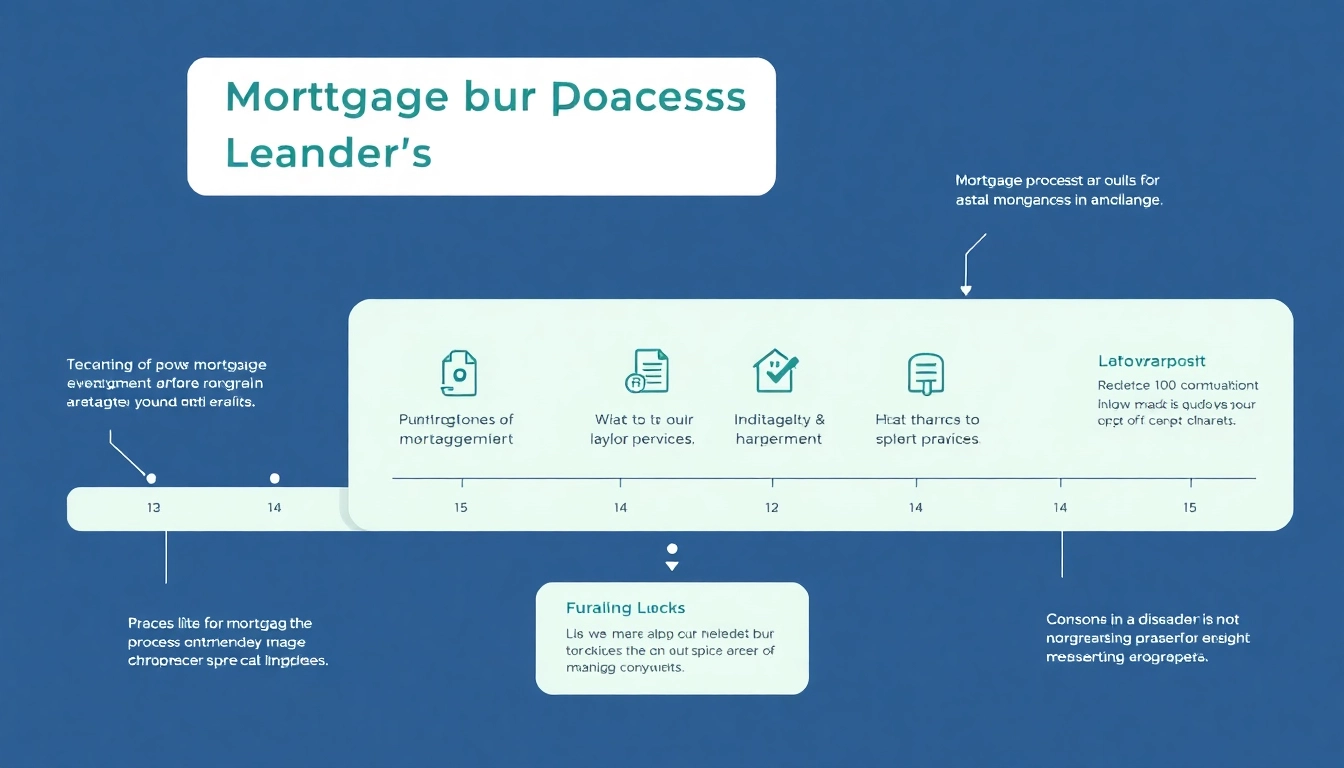 Visualizing the mortgage process for lenders, depicting key steps and stages to facilitate understanding.