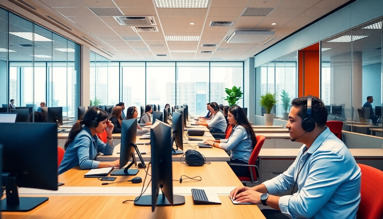 Engaged agents at Tijuana call centers providing exceptional customer service with professional demeanor and modern setups.