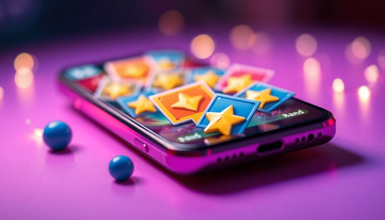 Earn rewards through gaming with Reward Play app, showcasing engaging gameplay visuals.