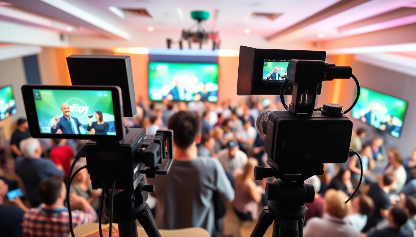 Engaged Live Stream Audience interacting with a dynamic streaming setup.