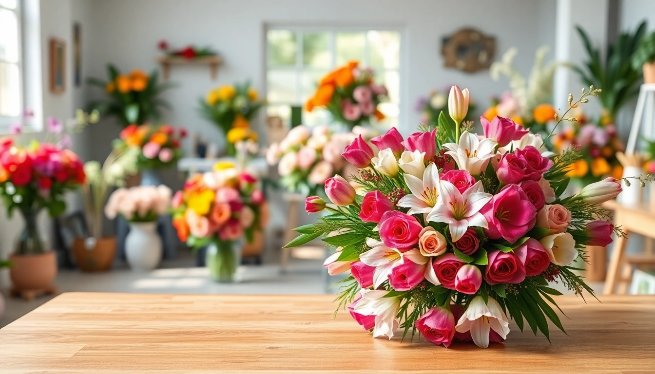 Beautiful bouquet arrangement from an Irvine florist showcasing fresh, vibrant flowers.