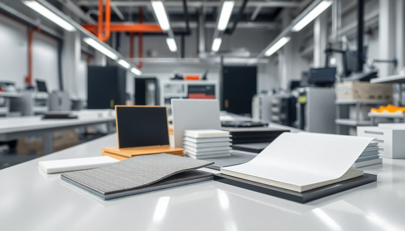 Explore thermal management materials featuring different types on a professional workspace.