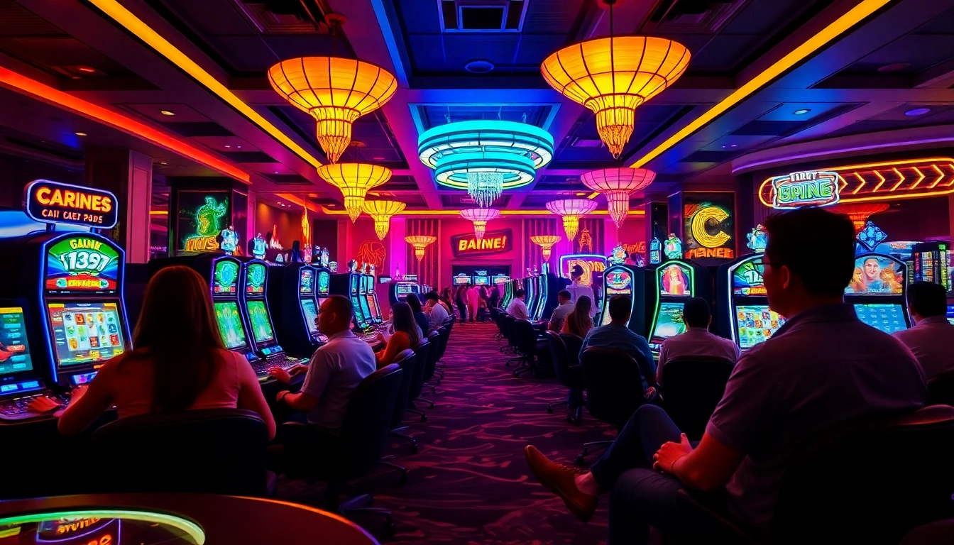 Petirzeus88 players enjoying online casino games in a vibrant, engaging atmosphere.