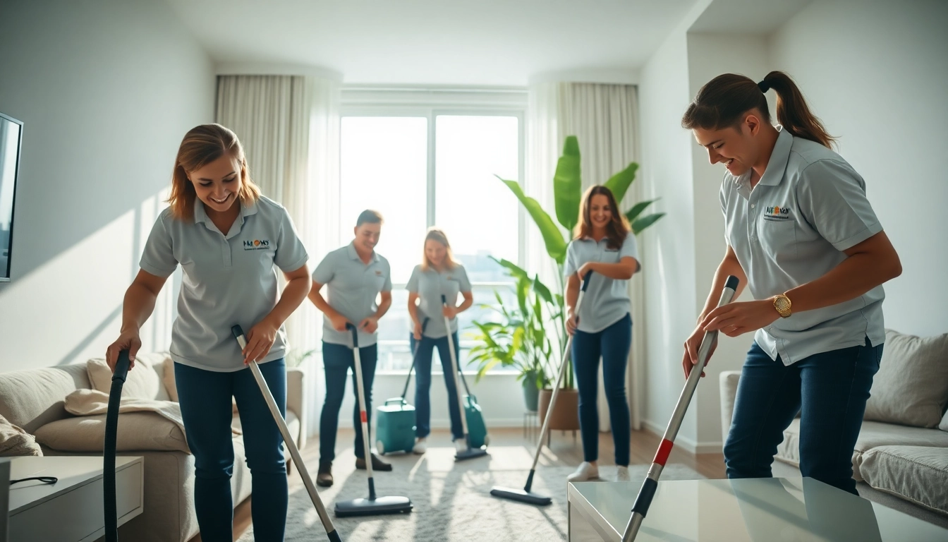 Bond cleaning Logan professionals expertly cleaning an apartment with attention to detail.