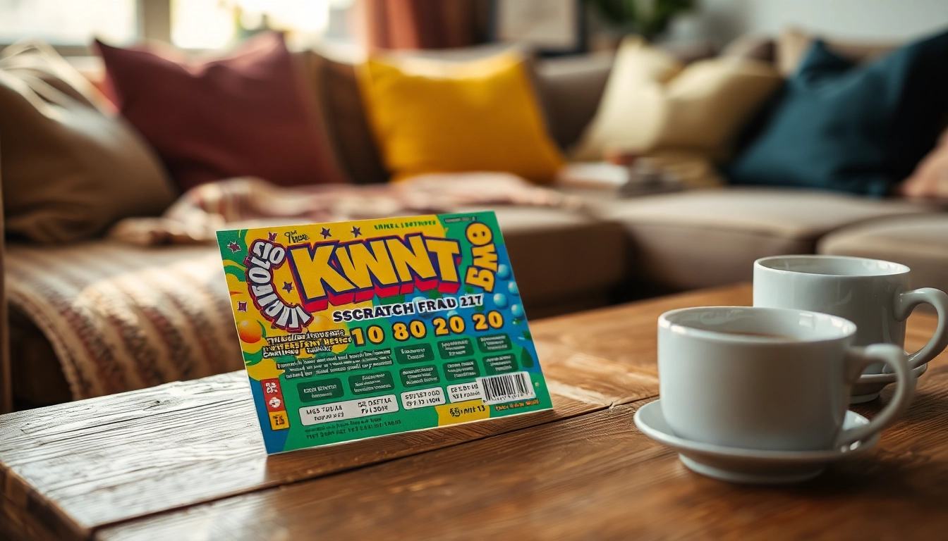 Engage with the thrill of mn lottery scratch game tickets showcased on a cozy table.