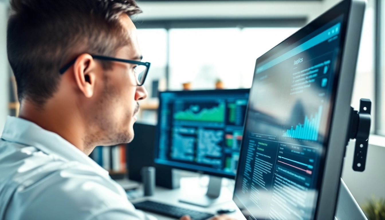 Analyze text for authenticity with an effective ai checker tool in a sleek office.