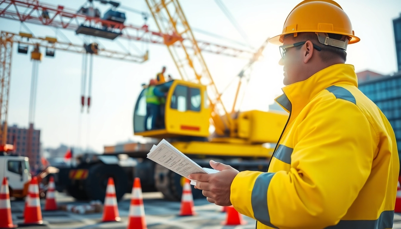 Analyze NVQ Level 4 Crane supervisor answers while supervising a busy construction site.