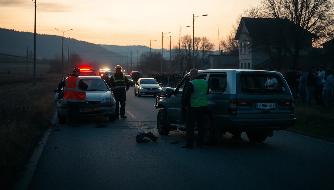 A traffic accident in Düzce highlights emergency responders assisting at the scene of a tragic event.