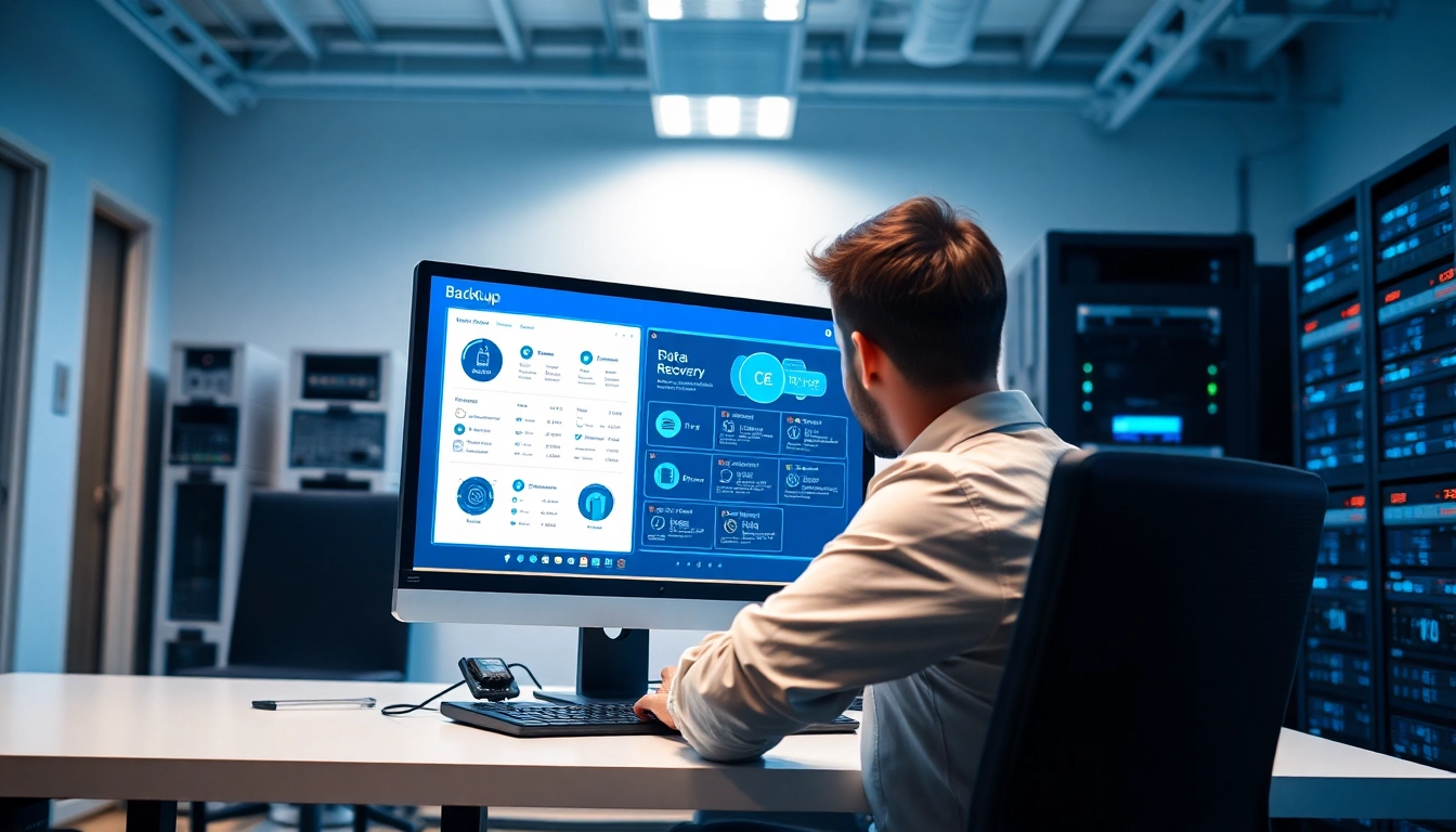 Backup Services Markham provided in a professional office setting with a focus on data recovery.