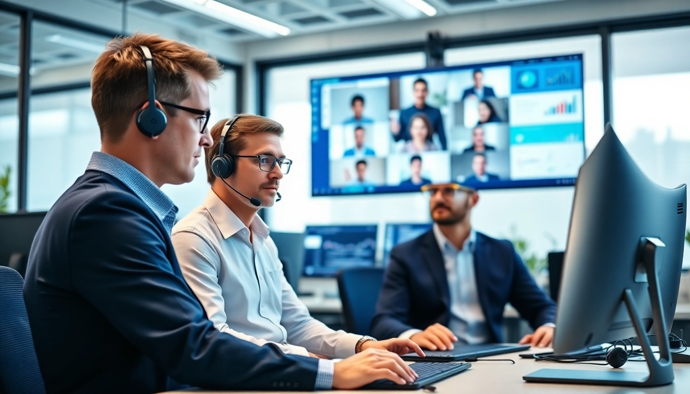 Providing Remote IT Support Markham with a professional team collaborating in a modern office.