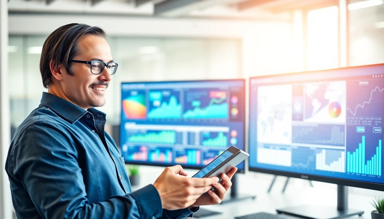 Maximize your efficiency with FUNNEL BUILDING Ai technology in a modern office.