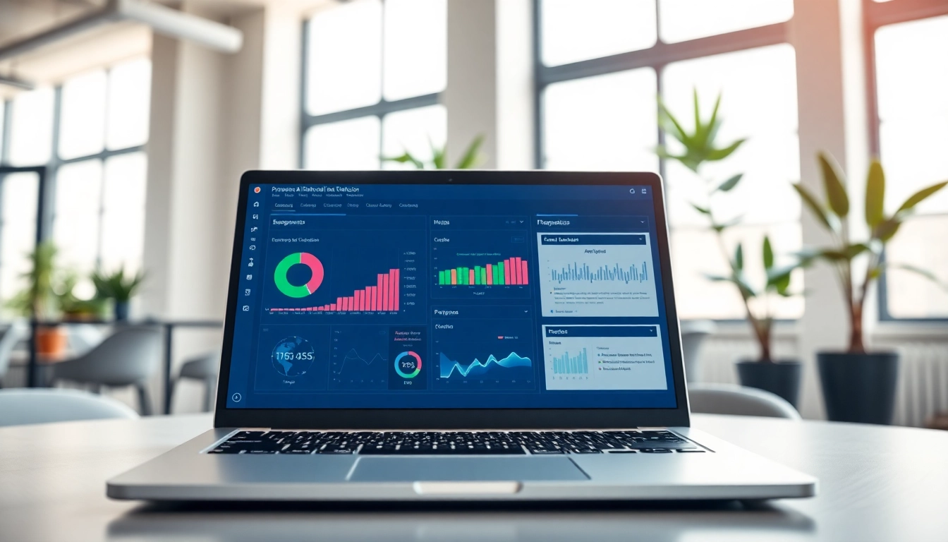 Analyze text for authenticity using our ai detector tool displayed on a laptop in a bright office.