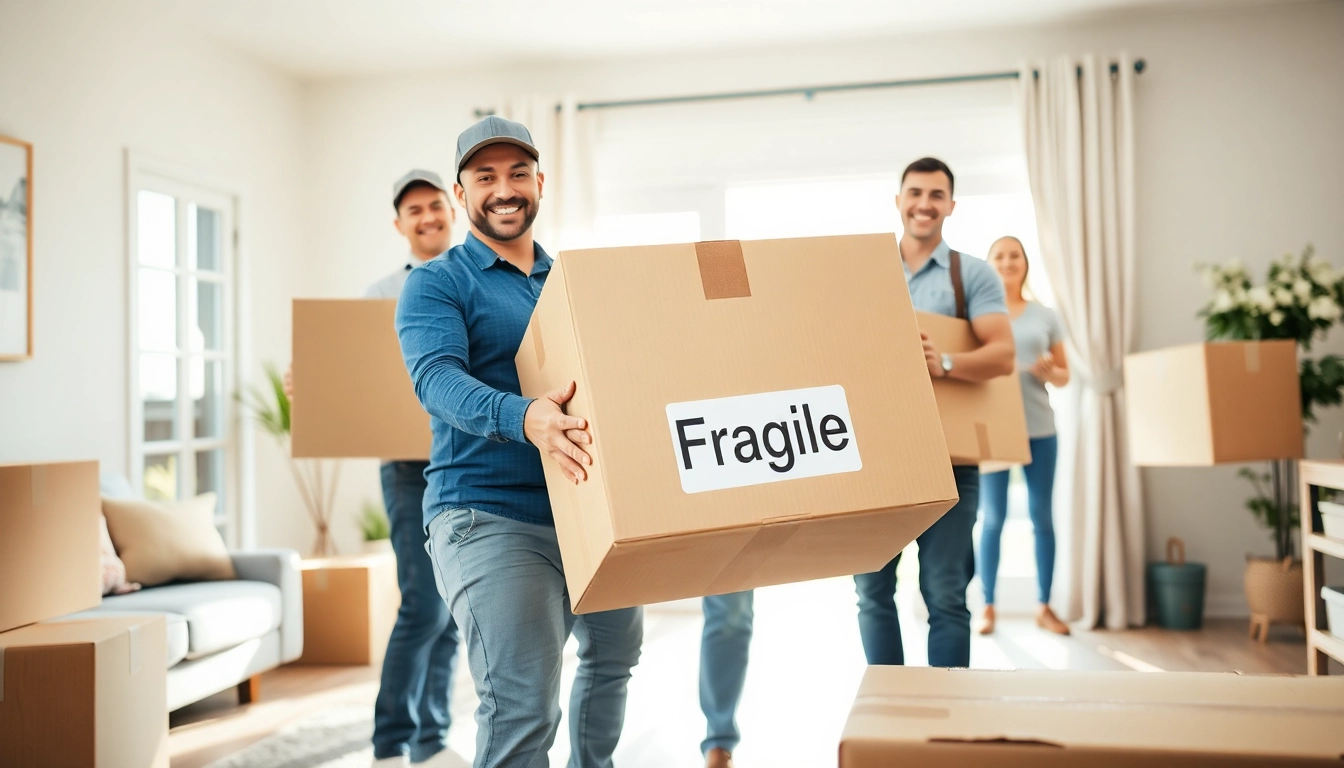 Efficient removal companies east London team moving boxes professionally.