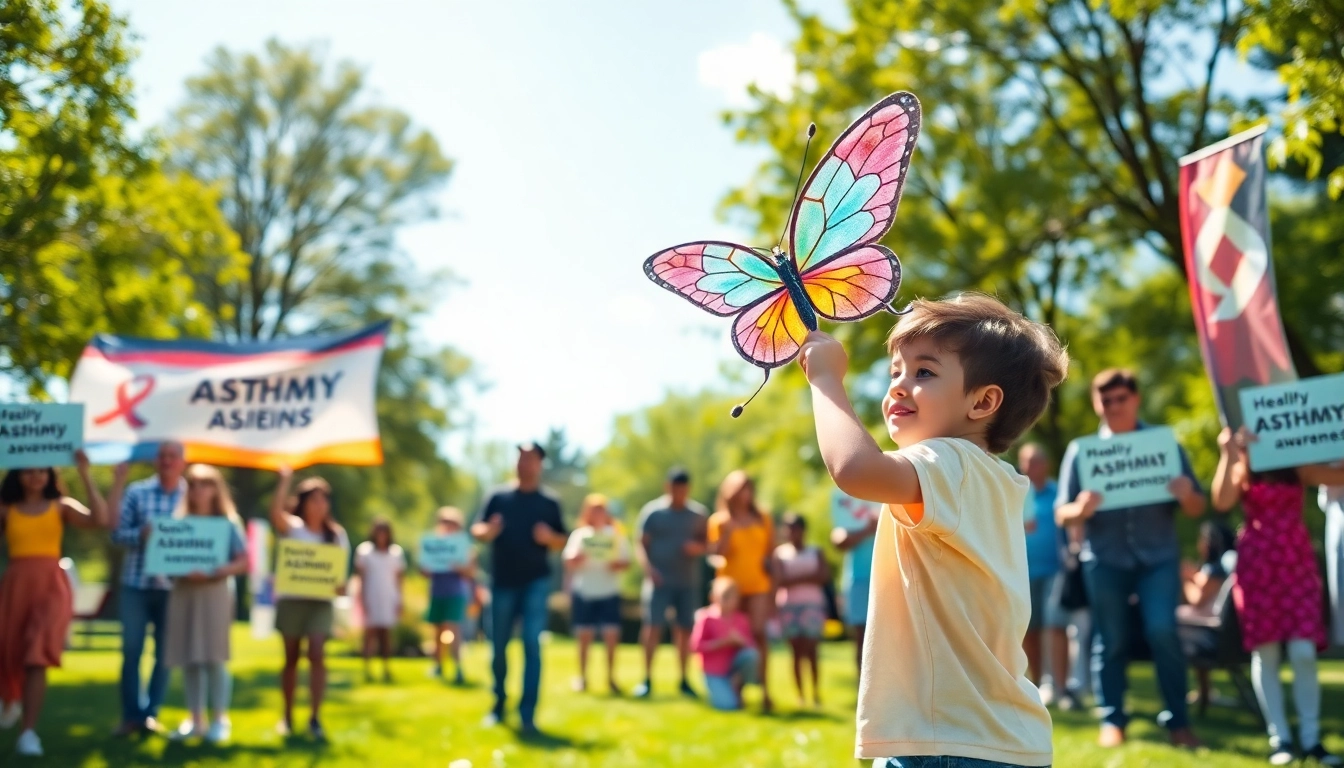 Engaging community event promoting asthma awareness at https://thezackyproject.net, featuring children and families.
