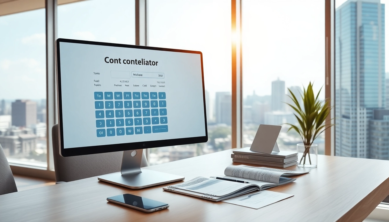 Calculate your fees with the Real Estate Commission Calculator BC in a professional office setting.