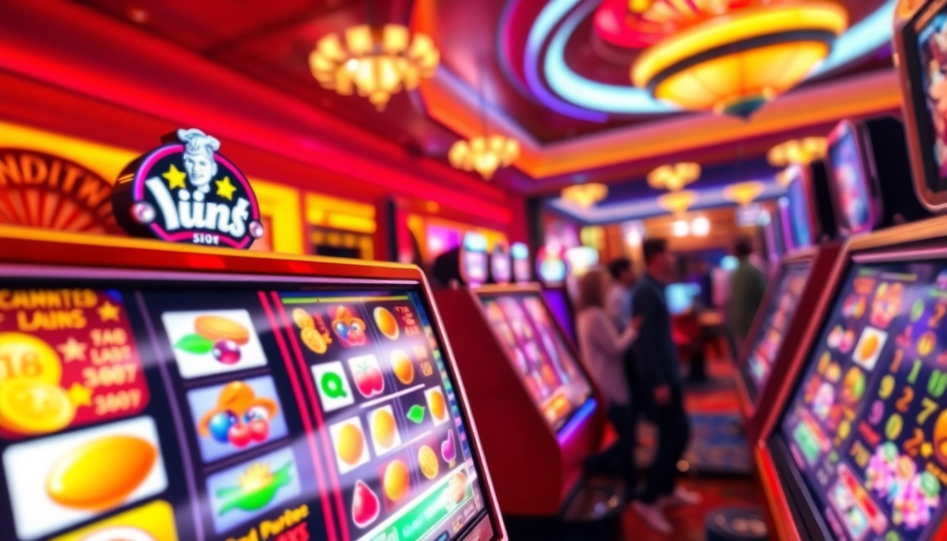 Putar slot Dumdum4D dengan simbol cerah dan atmosfer kasino yang meriah.