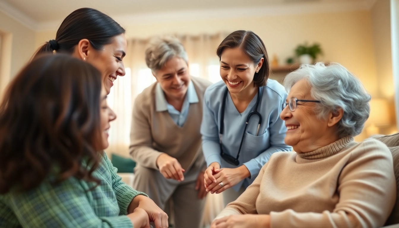 Caregivers providing compassionate austin senior home care in a warm home environment.
