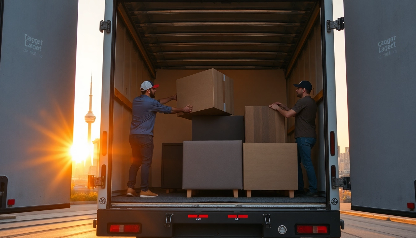 Best Toronto movers demonstrating teamwork and professionalism during a city move.