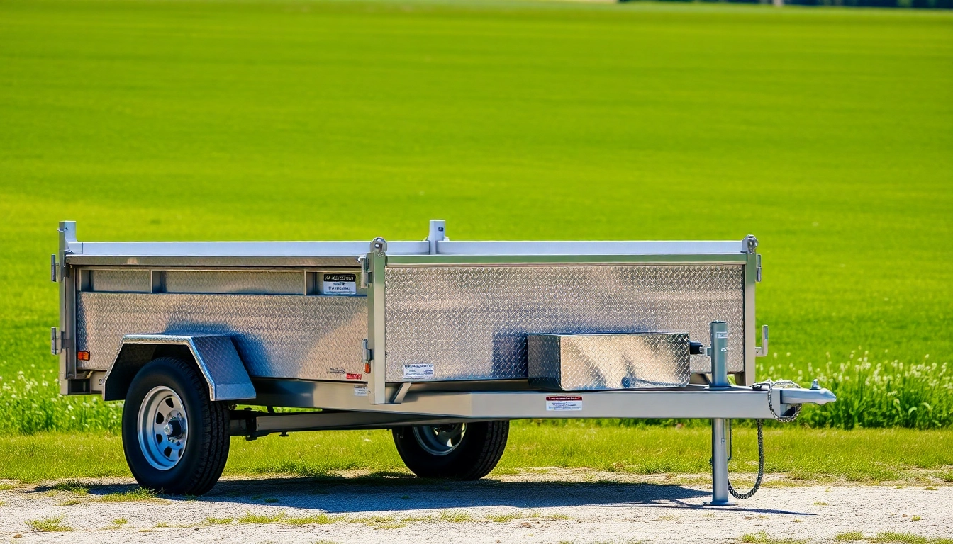 Explore this dump trailer for sale near me, showcasing its robust design and efficiency.